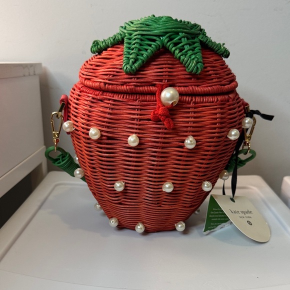 kate spade Handbags - Kate Spade Strawberry Red and Green Bag Target NWT